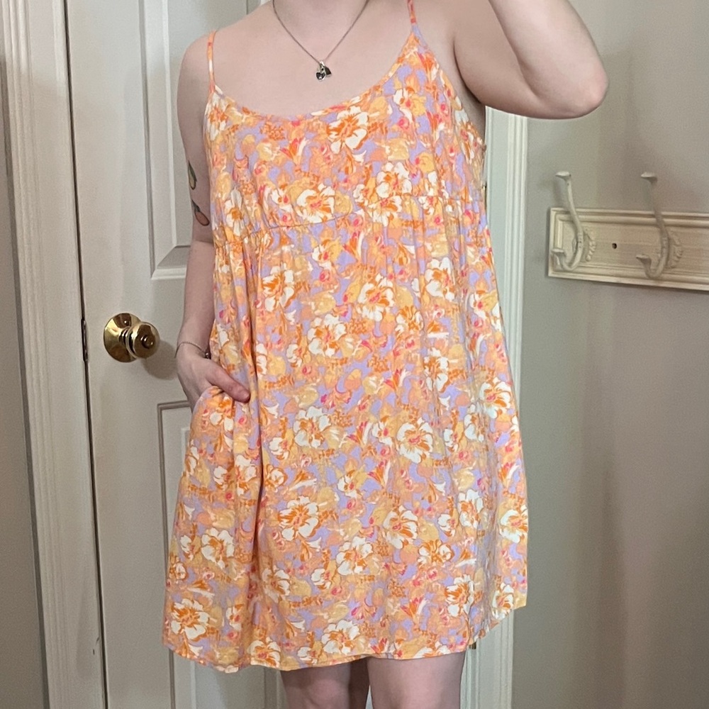 Wild Fable floral slip dress with pockets
